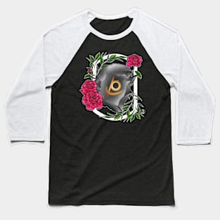 Reaper from FF14 Job Crystal with Flowers T-Shirt Baseball T-Shirt